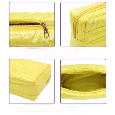 Solid Color Cosmetic Bag quilting storage bag
