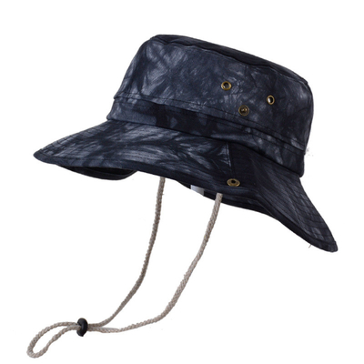 Summer Women'S Big Brim Tie-Dye Bucket Hat For sun protection
