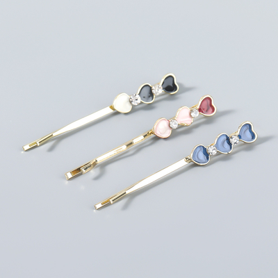 Fashion Alloy Inlaid Pearl Heart And Star Party Hair Clip For Women