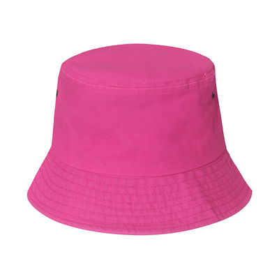 Retro Simple Breathable Fluorescent Cotton Bucket Hat For Women