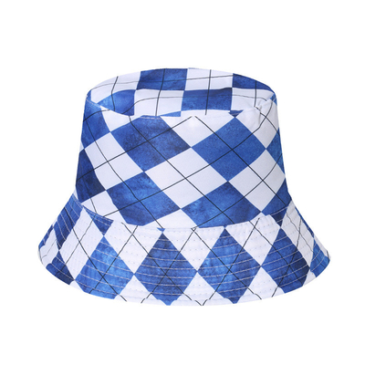 Casual Trend Diamond Lattice Multi-Color Shade Bucket Hat For Women