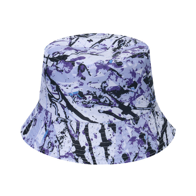 Hip Hop Versatile Multi-color Graffiti Polyester Bucket Hat For Women and men