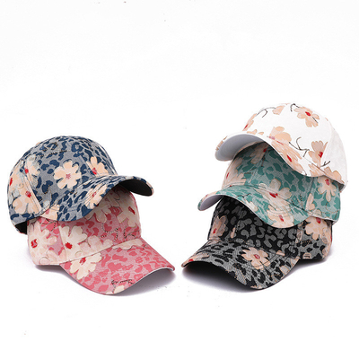 Fashion Print Floral Pattern Cotton casual Baseball Cap for women