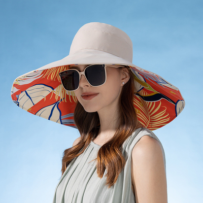 Cross-border new double-sided fisherman hat female summer increase visor visor fashion sun hat sunscreen