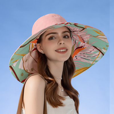 Cross-border new double-sided fisherman hat female summer increase visor visor fashion sun hat sunscreen