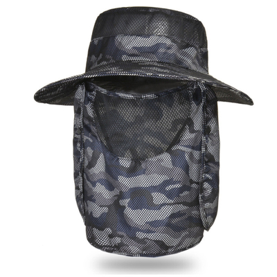 Sun protection hat Men's fishing hat camouflage visor visor face cover summer outdoor fisherman hat sun hat
