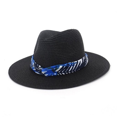 Dame Top Hats Men Straw Women Straw Hat Men Sombrero Sun Protection Straw Hat with Ribbon