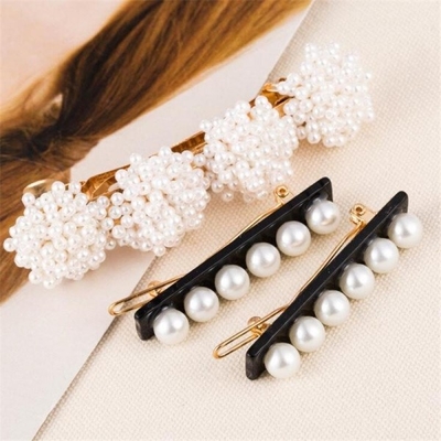 MULTI-LAYER PEARL FLOWER HAIRPIN
