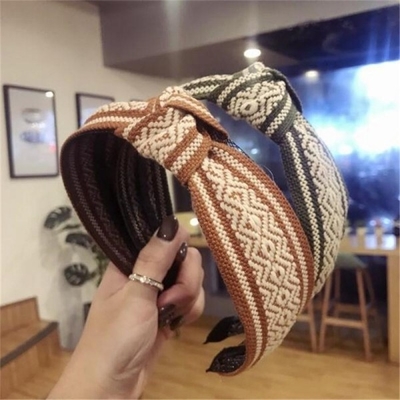ETHNIC WIND RIBBON KNOT HAIR BAND