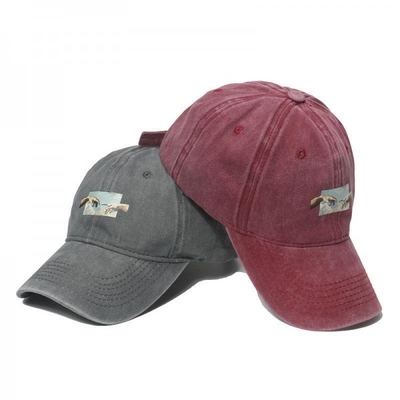 2022 Washed Vintage Baseball Cap with Gesture Pattern