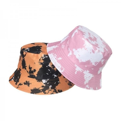 2022 New Fisherman Hat Pink Orange Tie-dye Bucket Hat