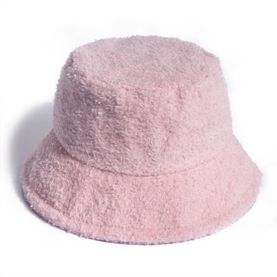 Fur Bucket Hat Fashion Versatile Sherpa Furry Bucket Hats Warm Plush Fuzzy Plain Bucket Hat