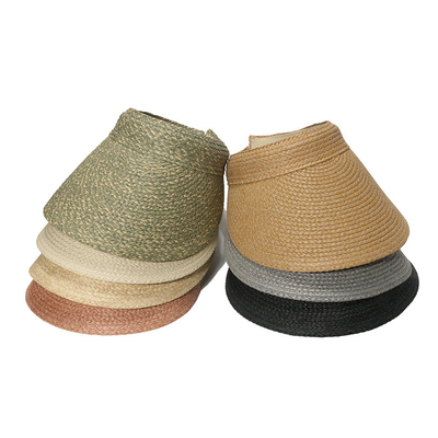 Summer Topless Straw Hat Sunscreen Sunshade Visor Hat For Female