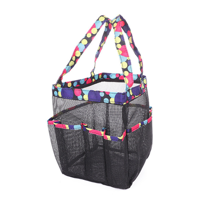 Multifunctional Mesh Bag 8 Pockets Swimming Beach Bag Travel Toiletry Bag For Family