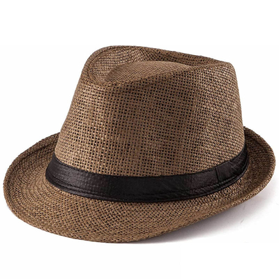 Vintage Rolled Outdoor Beach Sunshade Multi-Color Straw Hat For People