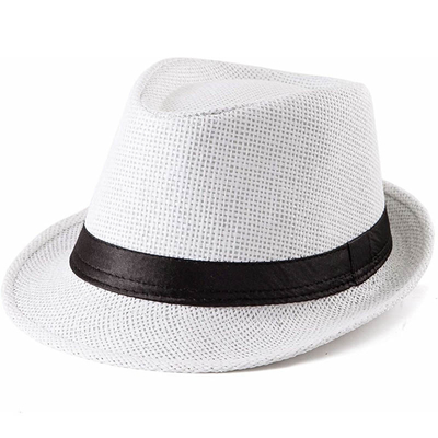 Vintage Rolled Outdoor Beach Sunshade Multi-Color Straw Hat For People