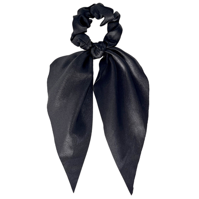Satin Fabric Scrunchies solid color ribbon hair tie
