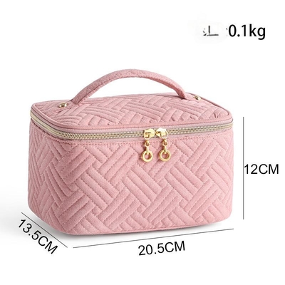 Quilted makeup bag Large Capacity Travel storage bag
