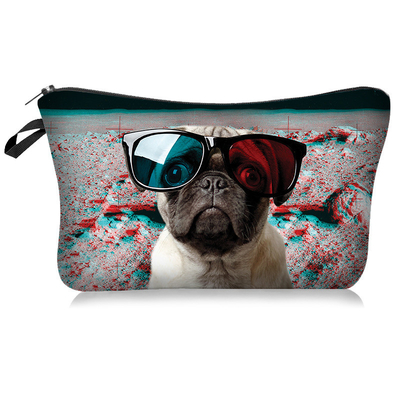New animal 3d printed makeup dumpling bag