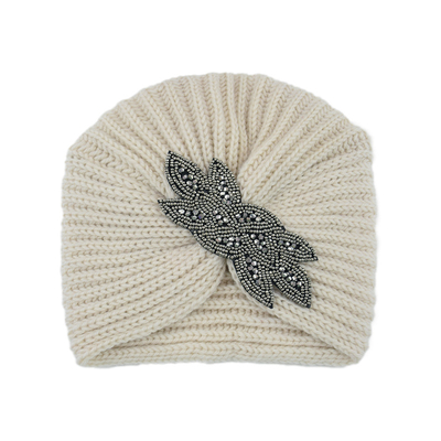Crystal accessories Knit hat Heavy beaded hat warm woolen hat