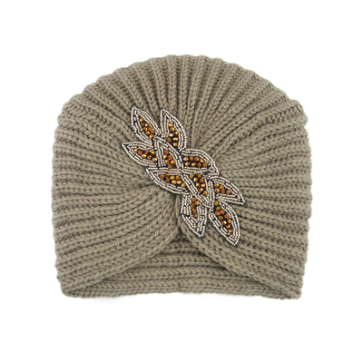 Crystal accessories Knit hat Heavy beaded hat warm woolen hat