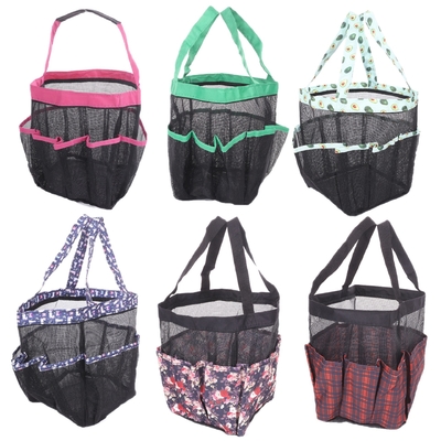 Multifunctional Mesh Bag 8 Pockets Swimming Beach Bag Travel Toiletry Bag For Family