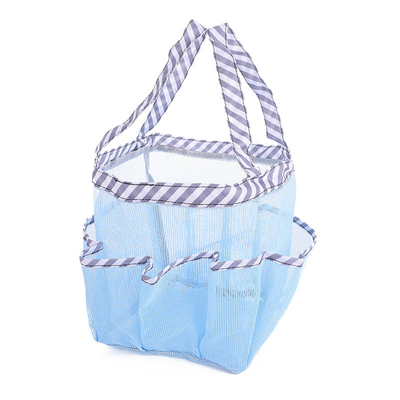 Multifunctional Mesh Bag 8 Pockets Swimming Beach Bag Travel Toiletry Bag For Family
