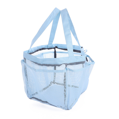 Multifunctional Mesh Bag 8 Pockets Swimming Beach Bag Travel Toiletry Bag For Family