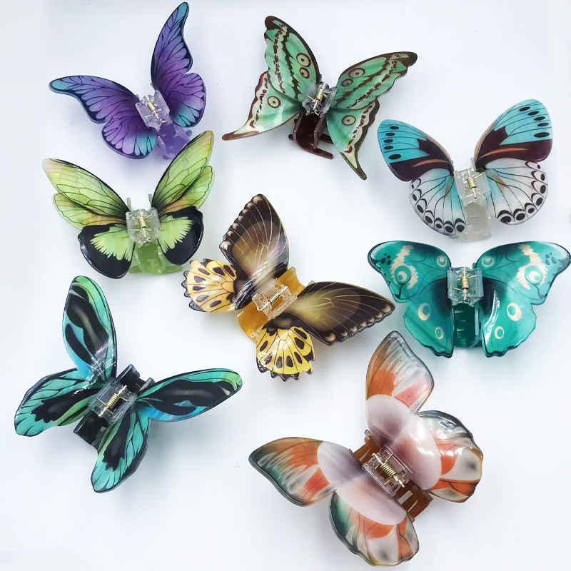 Acrylic butterfly claw clip Fashion High quality shark clip