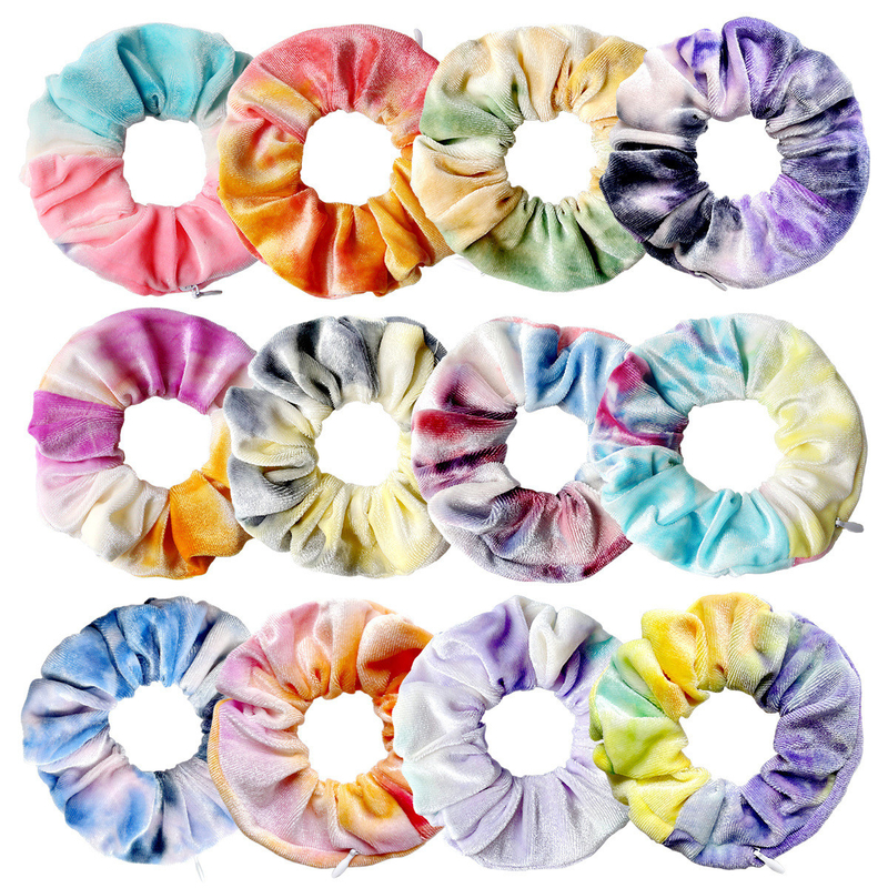 New Arrival Tie-dye Velvet Hair Scrunchie