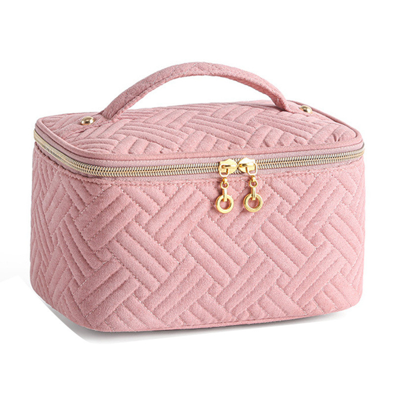 Quilted makeup bag Large Capacity Travel storage bag