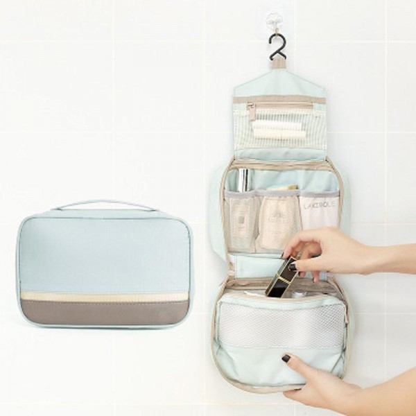 Wholesale Eco-Friendly Polyester Small Organizer Cosmetic Bag Travel With Handle