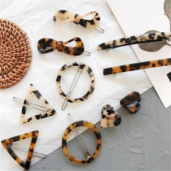 Assorted Leopard Hair Clips