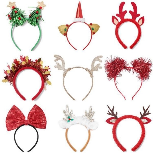Various reindeer antler headband Party headband Christmas headband