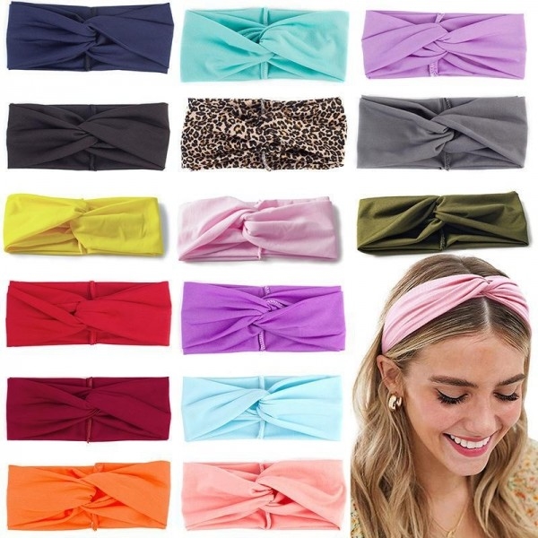 Pure Color Sports Headband Cross Yoga Sports Headband For Women