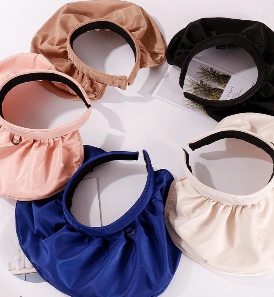 Headband Shell Hat Sun Protection Empty Top Hat For Women