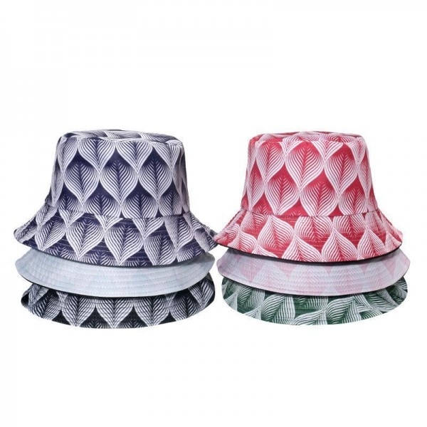 2022 Peach Heart Bucket Hat Geometric Wave Fisherman Hat For Women