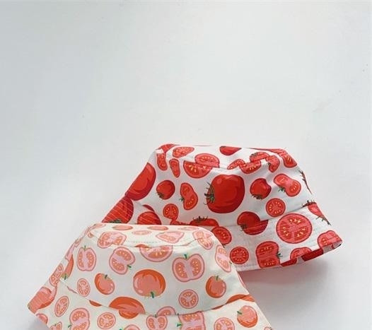 2022 Children’s Bucket Hat with Printed Fruits