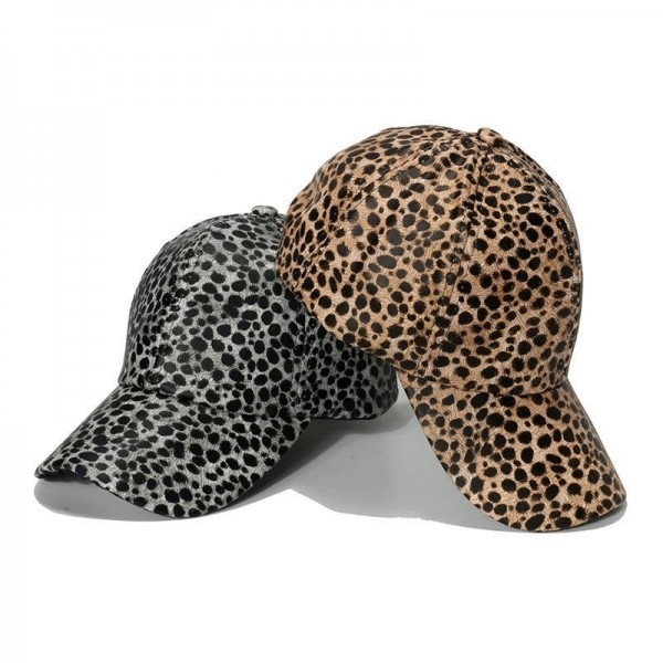 2022 Hot Stamping Leopard Print Baseball Hat Curved Brim Casual All-match Baseball Cap For Women
